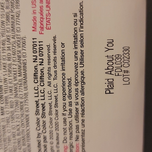 Color street " Plaid About You" - Picture 2 of 3